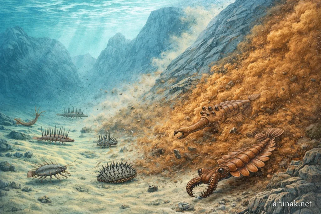 Wonderful Life by Stephen Jay Gould book summary and review mud slide