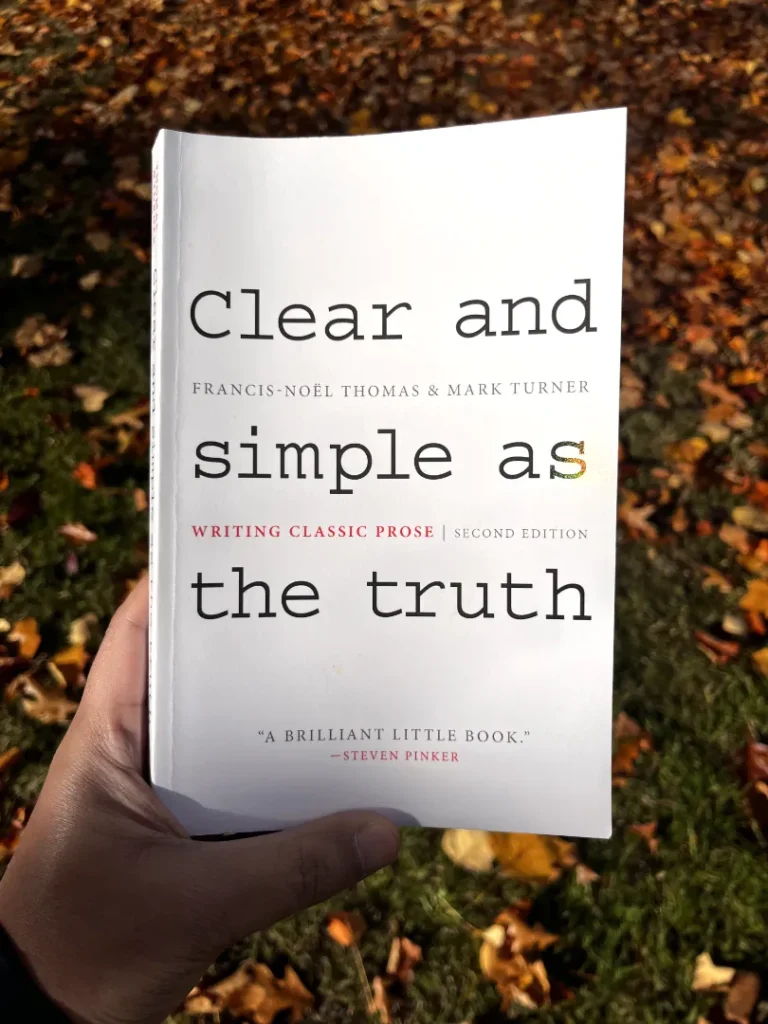 Clear and Simple as the Truth by Thomas and Turner book physical copy