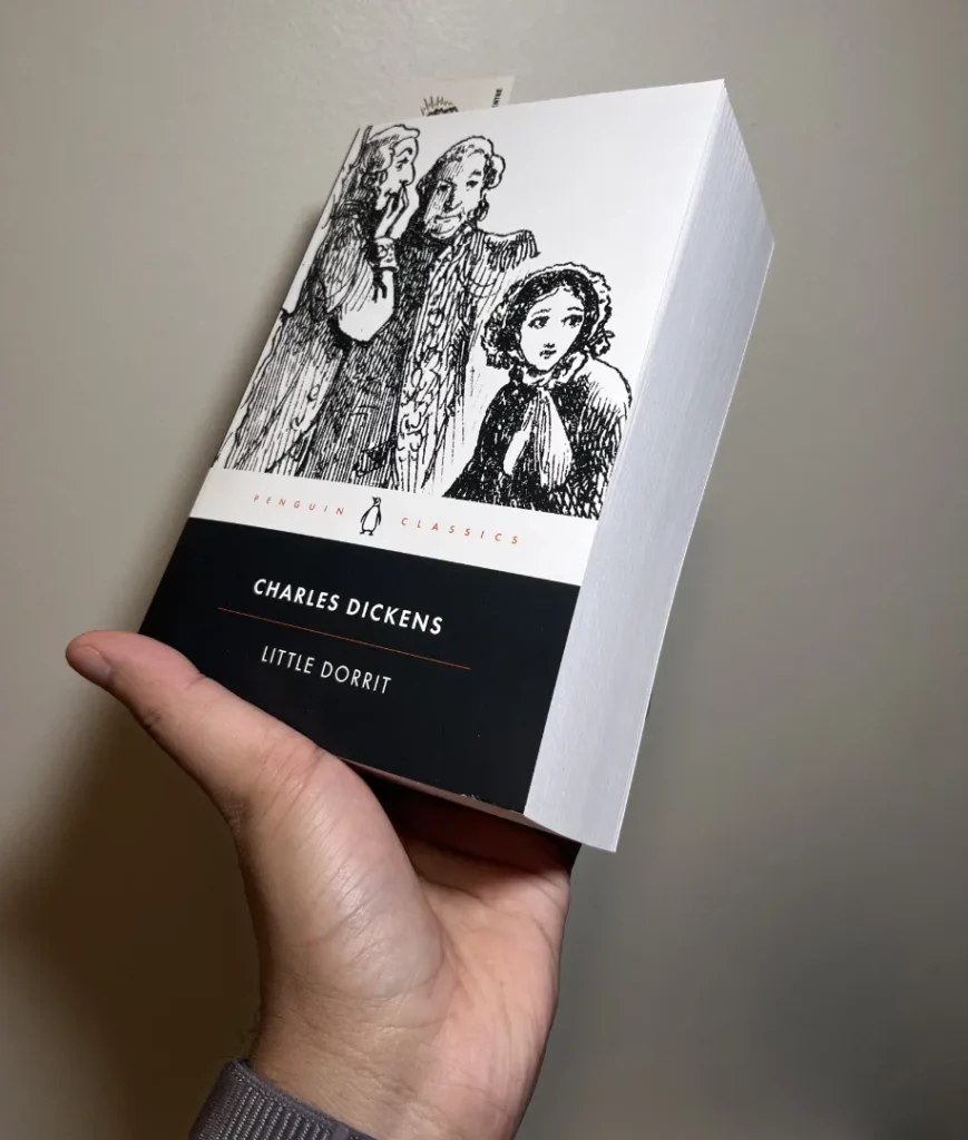 Kindle vs physical books little dorrit longer book