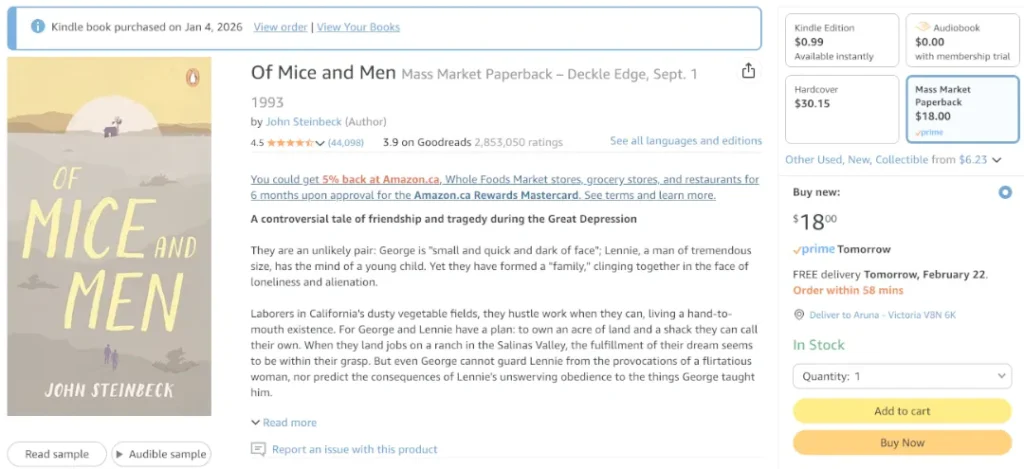 Kindle vs physical books of ebook price and paperback price