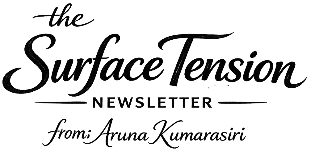 surface tension newsletter aruna kumarasiri