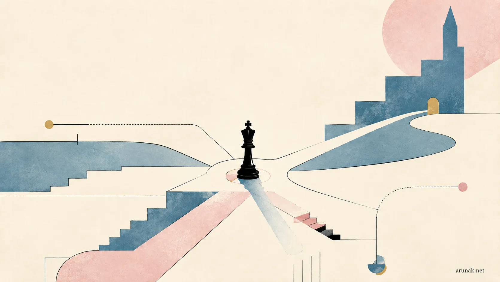 Abstract 48 Laws of Power banner featuring a minimalist chess king illustration, symbolizing strategy, influence, and the timeless game of power.