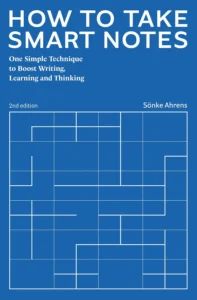 how to take smart notes book review and summary